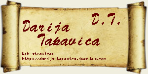Darija Tapavica vizit kartica